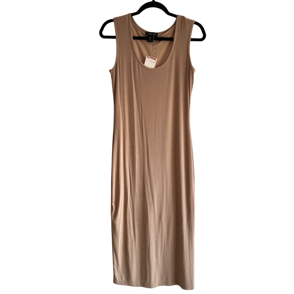 New Rachel Zoe Tan Sleeveless Tank Dress Lined Size Small NWT